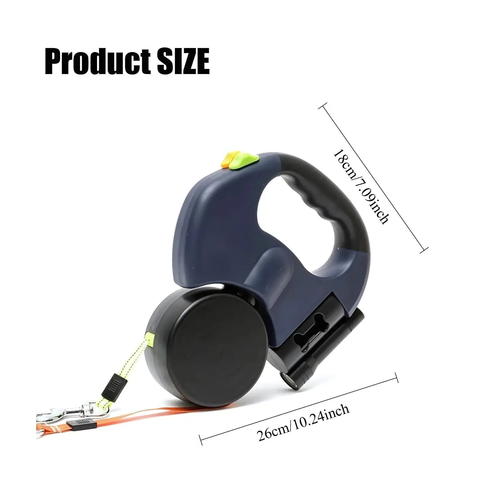 Petmaxbox Dual Retractable Dog Leash with Lights Petmaxbox