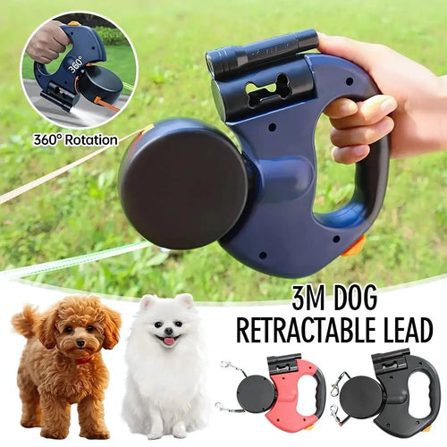 Petmaxbox Dual Retractable Dog Leash with Lights Petmaxbox